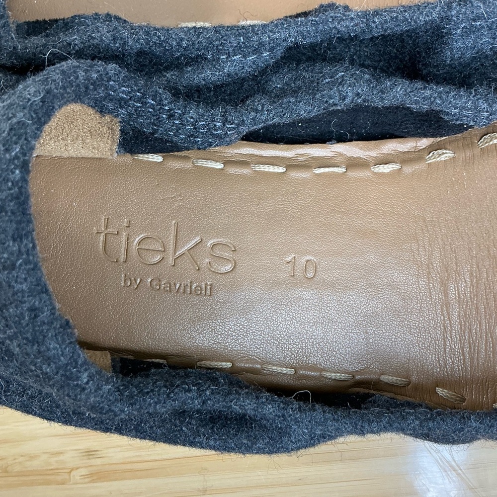 Tieks Size 10 Greystone Vegan Wool Charcoal Gray Foldable Flat Women’s - Picture 8 of 11